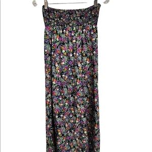 Gabar New York Y2K  Vintage Strapless MIDI Dress  ditsy Floral Size L